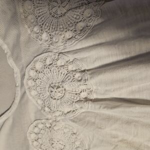 White Lace Embroidered Top